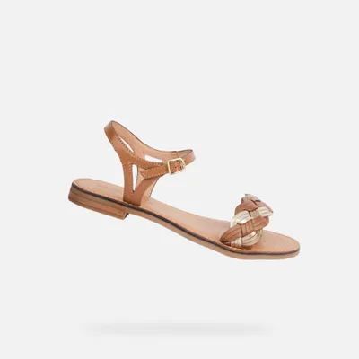 Produktbild von Geox Braune Damensandalen von Maddalusiac 39
