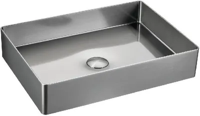 Immagine prodotto di Sapho Aurum - Lavabo 500x352 mm, senza sfioratore, acciaio inox spazzolato AU403