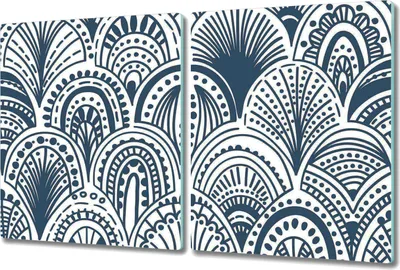 Produktbild von Glas-Herdabdeckplatte Glaskeramikkochfeld-Abdeckung Spritzschutz - 2x 40x52 cm - Kokosnuss Dschungel