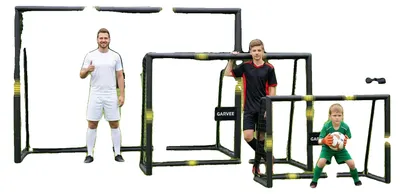 Image de But de football, structure en acier robuste, montage facile, 240 cm