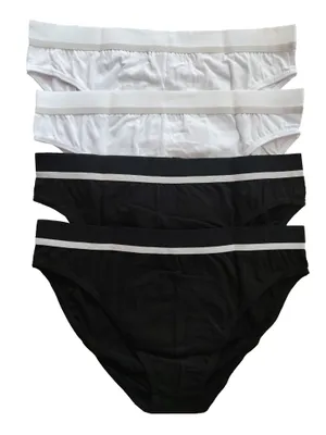 Produktbild von 4er-Pack Herrenslips Slip aus Baumwolle Männer Unterhosen, Gr. 7
