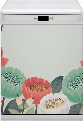 Produktbild von Magnet für Spülmaschine Abwaschbar 60x70 cm Magnet für Spülmaschine Magnetmatte Nachbildung - Frühlingsblumen