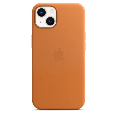 Produktbild von Apple iPhone 13 Hülle - Echtleder - Hard Case, Backcover - Braun