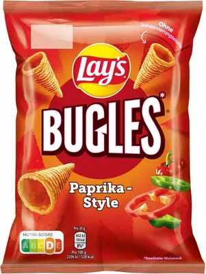 Produktbild von Lay’s Bugles Paprika-Style 3er Pack (3x75g Beutel) + usy Block