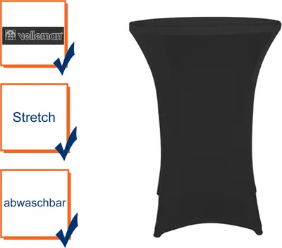 Produktbild von Stehtischhusse Stretch Husse Tisch Hussen Bistrotisch Mehrere Auswahl