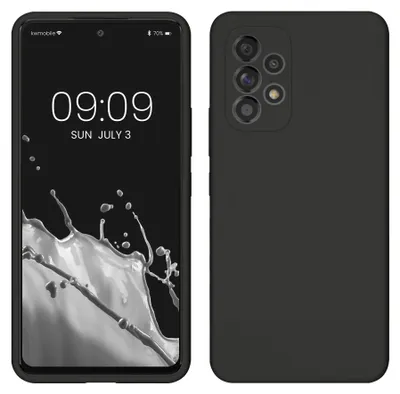Produktbild von kwmobile Handyhülle für Samsung Galaxy A53 5G Hülle - Case Silikon - Kabelloses Laden - Schutzhülle Cover in Dunkelgrau
