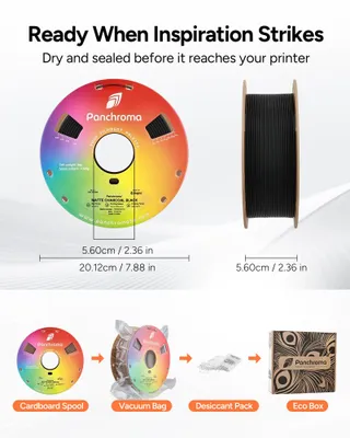 Produktbild von Polymaker Panchroma PLA Matte Filament 1.75 mm 1 kg
