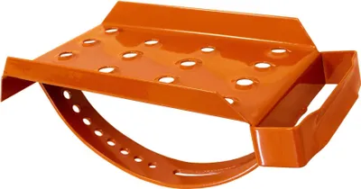 Produktbild von DAPRONA Dachtritt für Schornsteinfeger, verzinkt Ziegelrot 25cm, Robustes Gitterrost, Nutzbar als Fluchtweg