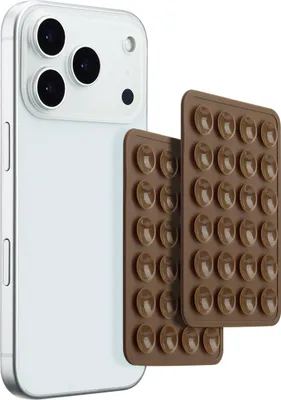 Produktbild von Selencia  2er-Pack Telefonhalter Saugnapf - Mocha Brown