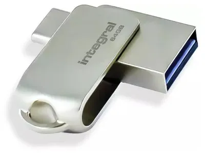 Zdjęcie produktu dla Integral INFD64GB360CDL3.0, 64 GB, 3.2 Gen 1 (3.1 Gen 1), 90 MB/s, Bez zatyczki