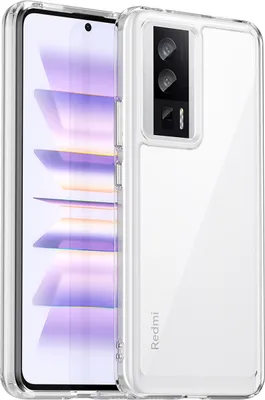 Produktbild von Xiaomi Poco F5 Pro Hülle, Klar Rückseite Stoßfeste TPU Silikon Bumper Schutzhülle für Xiaomi Poco F5 Pro/Redmi K60/K60 Pro Transparent