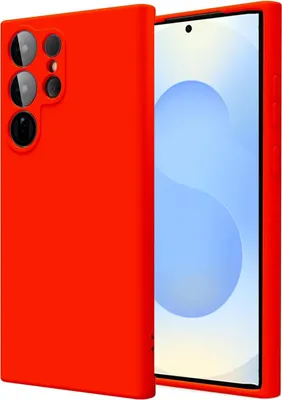 Image de Housse pour Samsung Galaxy S25 Ultra Housse de protection en gel de silicone pour téléphone portable, rouge