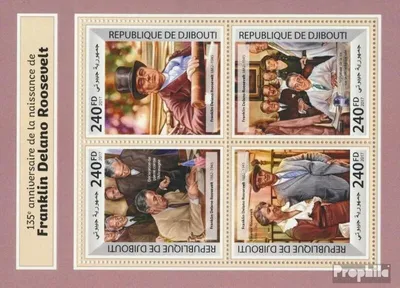 Produktbild von Briefmarken Dschibuti 2017 Mi 1891-1894 Kleinbogen (kompl. Ausg.) postfrisch Franklin D. Roosevelt