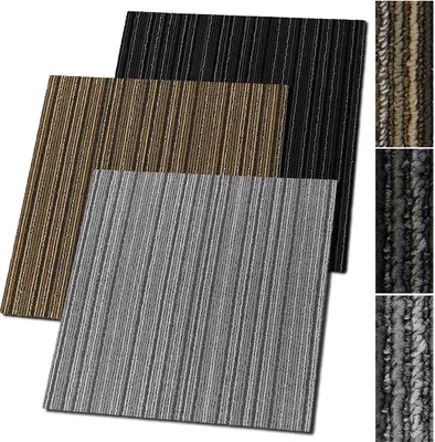Produktbild von Teppichfliesen Venice Grau J3 50 x 50 cm