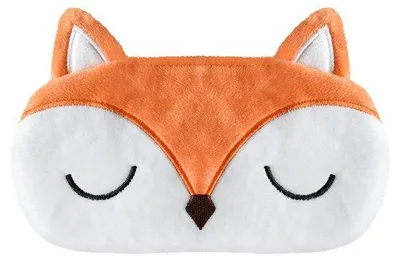Produktbild von Kinderplüsch-Übernachtungsbeutel für Reisekuken mit Schlafmaske.