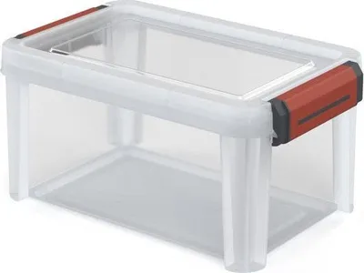 Image de PAPERFLOW 4507001X6 PAPERFLOW CLIP`N STORE Boîte de rangement 5,0 l transparente 29,0 x 19,0 x 15,1 cm, 1 pièce