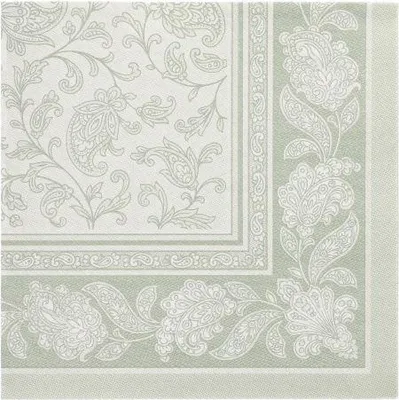 Produktbild von Servietten "ROYAL Collection" 1/4-Falz 40 cm x 40 cm jadegrün "Ornaments"