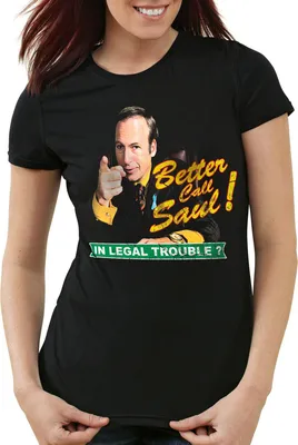 Produktbild von style3 Call Saul T-Shirt Damen, Farbe:Schwarz, Größe:XS