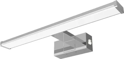Produktbild von kalb | Spiegelleuchte chrom oder schwarz 500mm, mit integriertem Netzschalter neutralweiss / 4000K Chrom
