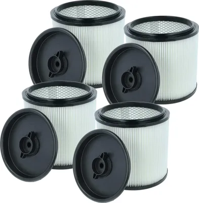 Produktbild von vhbw 4 Faltenfilter kompatibel mit Einhell TE-VC 2238 SACL EX CH, 2340 SACL, 2340 SACL EX ARG Nass- & Trockensauger - Patronenfilter Schwarz Weiß