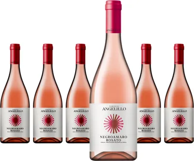 Produktbild von 6 x Famiglia Angelillo Negroamaro Rosato Puglia IGT