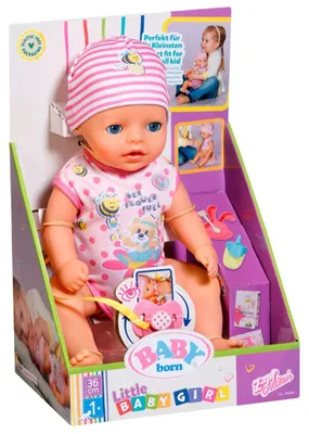 Obrázek produktu pro BABY born Lena (Little Baby Girl) 36cm, Dětská panenka, Ženy, 3 rok/roky, Chlapec/děvče, 360 mm, Vícebarevný