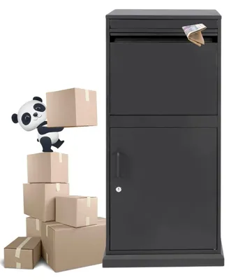 Produktbild von Mega Paket-Briefkasten - XXXL PaketPanda Multibox Schwarz