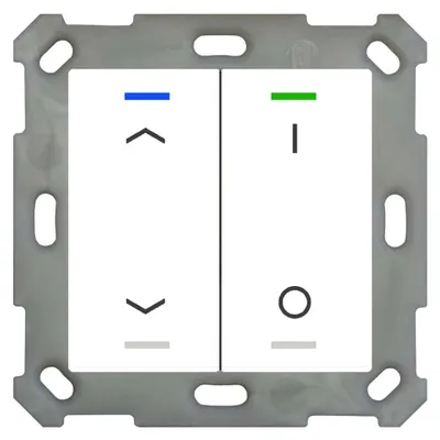 Productafbeelding van MDT BE-TAL5502.C1 Tasterlicht 55, 2-voudig, RGB-W, zuiver wit, glanzend, jaloezie-/schakelaar (BE-TAL5502.C1)