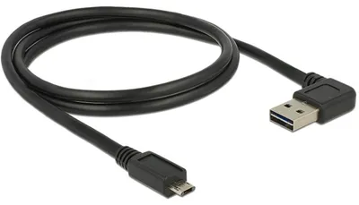 Obrázok produktu pre DeLOCK 85165, 1 m, USB A, Micro-USB B, USB 2.0, Čierna