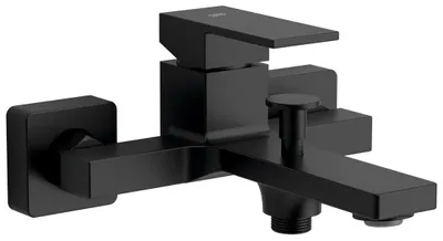 Produktbild von Sapho CUBEMIX Wand-Wannenarmatur, Schwarz matt