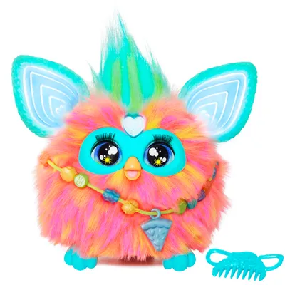 Produktbild von Furby Korallenroter Plüsch, interaktiv – Französische Version (Die Verpackung kann variieren)