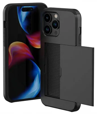 Immagine prodotto di imoshion Cover posteriore con scomparto per carte iPhone 15 Pro Max - Nero