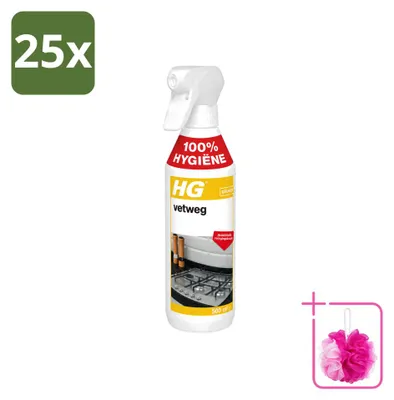 Produktbild von 25 x HG Fettweg - Maximale Reinigungskraft - 500 ml - Sparpackung - 25 Stücke