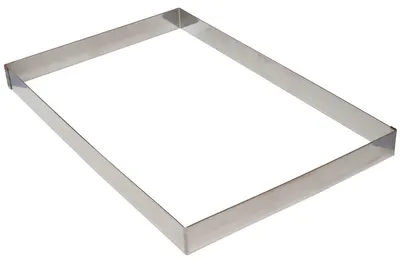 Ofenrahmen aus Edelstahl, 36,5 cm breit, silber
