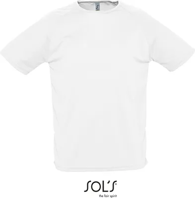 Zdjęcie produktu dla SOLs 11939 | Męska raglanowa koszulka sportowa - Kolor: Biały - Rozmiar: XL