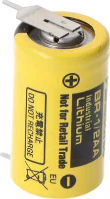 Produktbild von Panasonic BR-1/2AA Lithium Batterie BR- 1/2 AA 1er Print +/-