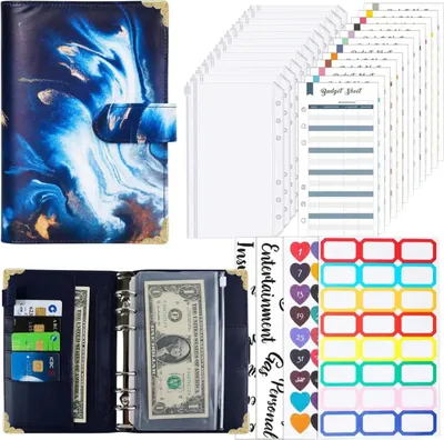 Produktbild von EDIBAZZAR | Finanzorganizer Notizbuch Ordner Budgetplaner Set