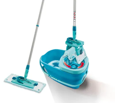 Produktbild von Leifheit CLEAN Twist M Flachwischer Ergo 2.0 Supersoft Bezug Parkett Laminat