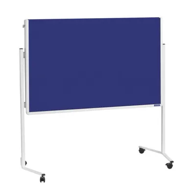 Produktbild von Magnetoplan Moderationstafeln klappbar mit weißer Alurahmen - Mobil - 120x150cm - Blau