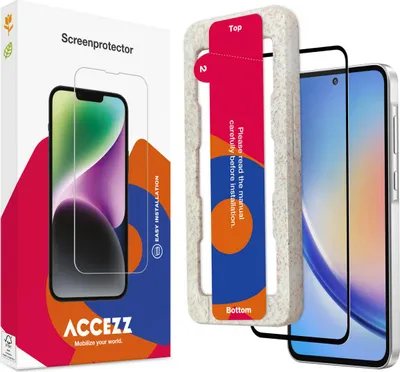 Immagine prodotto di Samsung Galaxy A55 Screenprotector: Accezz Gehard glas Full Cover screenprotector metapplicator - Trasparente