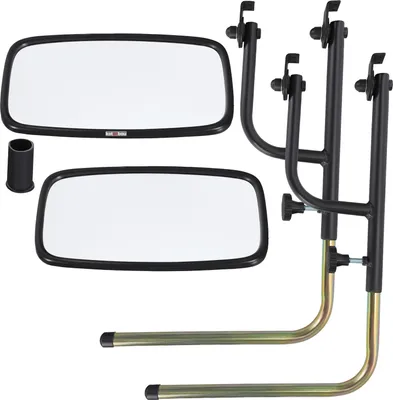 Produktbild von KOTARBAU® 2 Stk. Traktor Spiegel Universal 28,5 x 15,5 cm PVC 2 Stk. Teleskop Spiegelhalter für Rückspiegel 48-71 x 33 cm Traktor LKW Spiegel Rückfahrspiegel mit Halterung Spiegel Landwirtschaft Spiegelarm