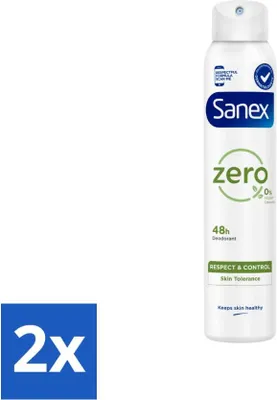 Image de Sanex Déodorant Spray - Zéro% Peau Normale - Sans Additifs - 200 ml - Pack Avantage - 2 pièces