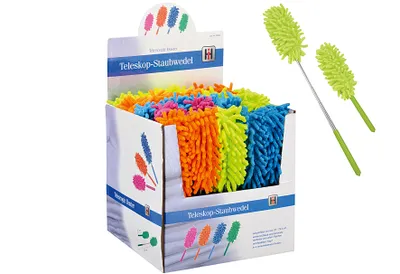 Image de Plumeau manche télescopique couleurs assorties
