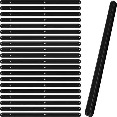 Zdjęcie produktu dla 10 par prowadnic do szuflad Wymienne prowadnice do szuflad 300 mm Białe plastikowe prowadnice do szuflad Szyny do szuflad szafek kuchennych do sypialni w szufladach wpuszczanych (brązowe)