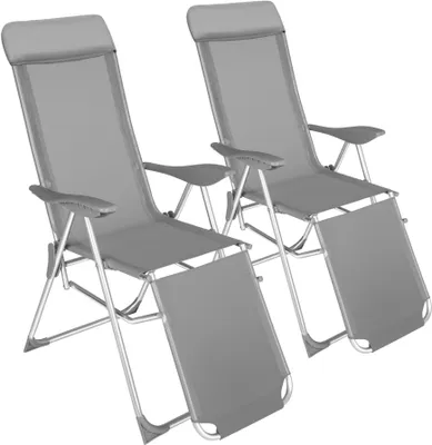 Produktbild von 2er Set Gartenstuhl Jana klappbar 146,5 x 59 x 117,5 cm