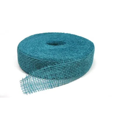 Produktbild von JUTE 5cm Band Juteband Tischband Dekoband 5cm/40m Petrol-Türkis