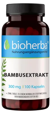 Produktbild von Bioherba Bambusextrakt 300 mg 100 Kapseln