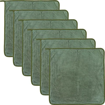 Produktbild von Erwin Müller Microfasertuch 6er-Pack jade 40x40 cm