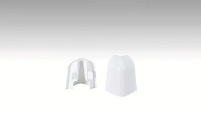 Produktbild von Außenecke für Sockelleiste Profil SKL 22-50 weiß