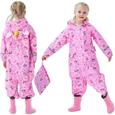 Imagen del producto de Omgoods: Chaqueta impermeable para niños con capucha